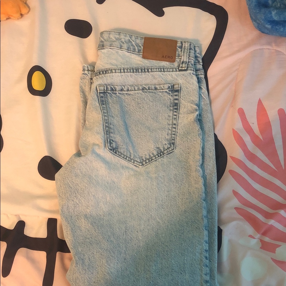 Aeropostale Light Blue Low Rise Baggy Jeans
